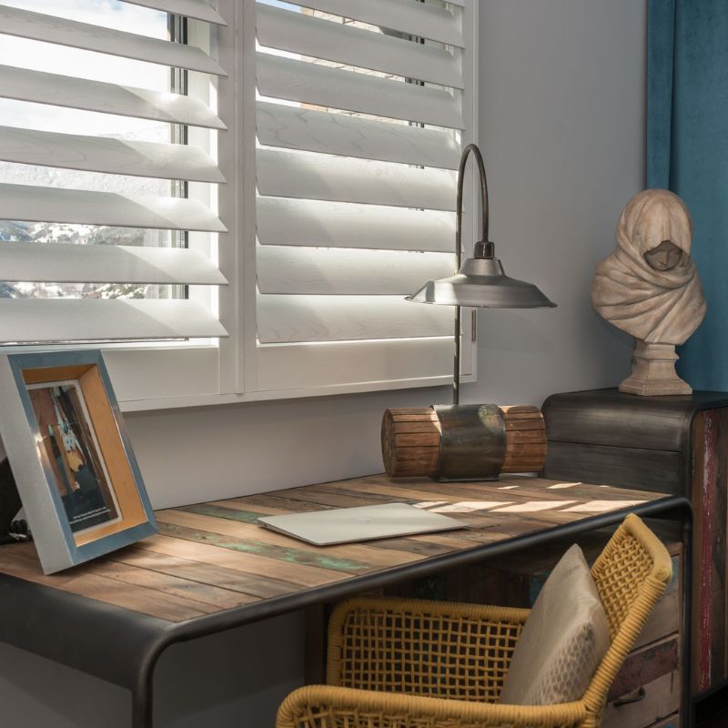 Ashwood window shutters by Mastercraft Shutters who work in Sussex and Surrey