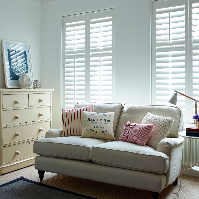 Basswood window shutters by Mastercraft Shutters who work in Sussex and Surrey