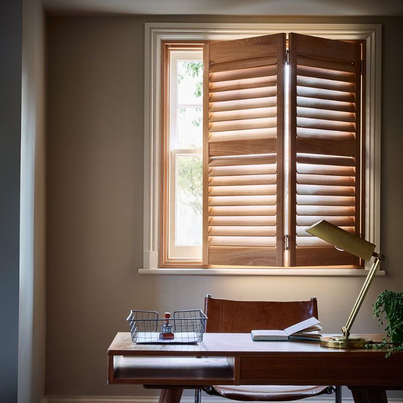 Paulownia window shutters by Mastercraft Shutters who work in Sussex and Surrey